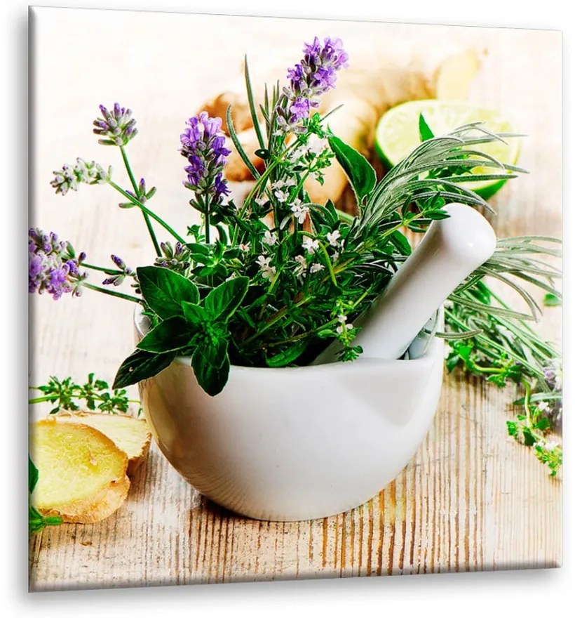 Obraz Styler Glasspik Kitchen Ginger, 30x30 cm