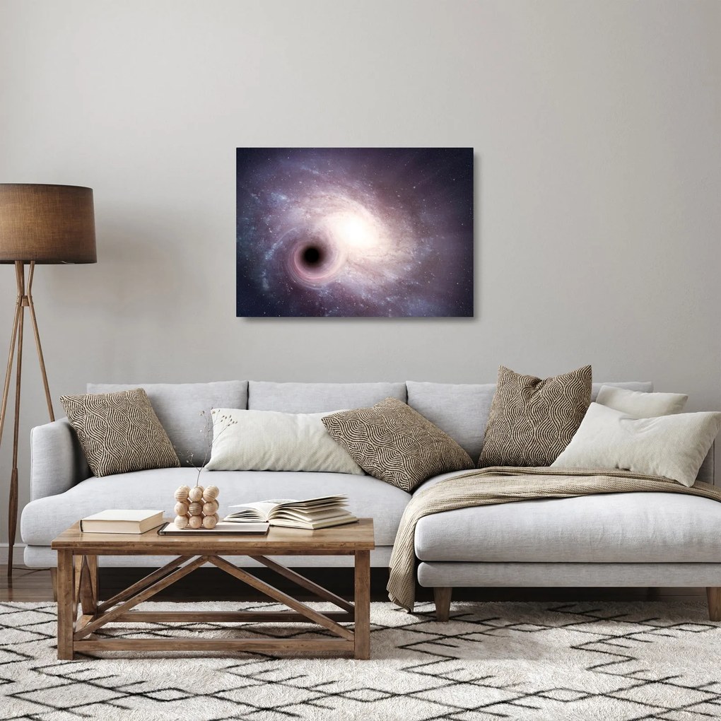Obraz na szkle - Galaktyki spiralne (70x50 cm)