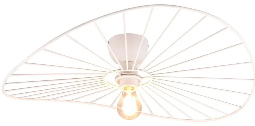 Biała lampa sufitowa ø 60 cm Chapeau – Reality