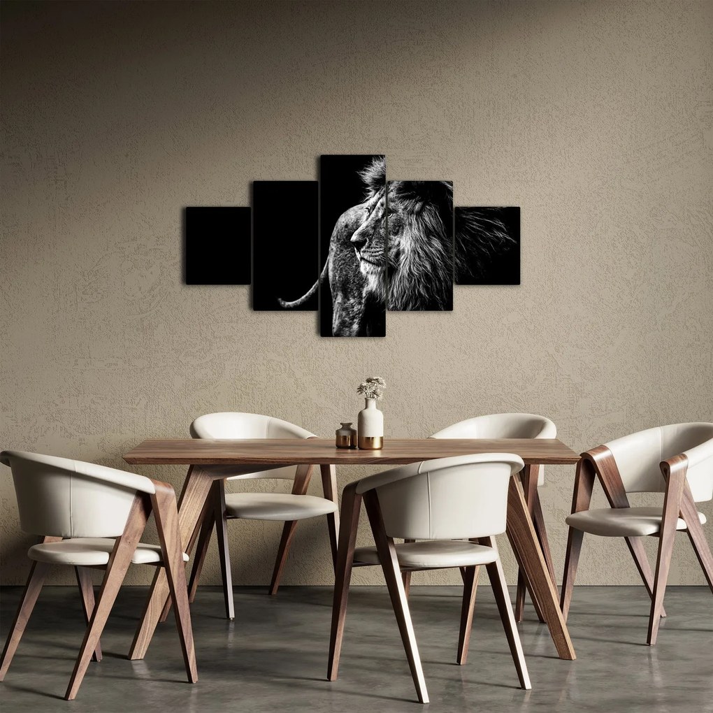 Obraz - Lew (125x70 cm)
