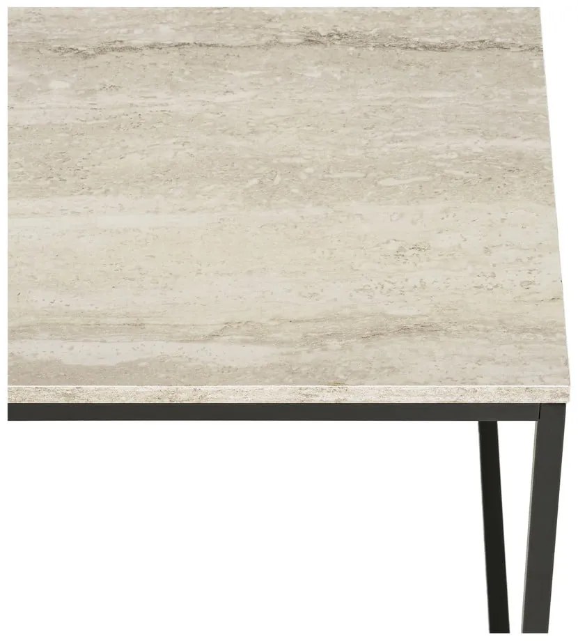Stolik w dekorze kamienia 45x45 cm Vita – House Nordic