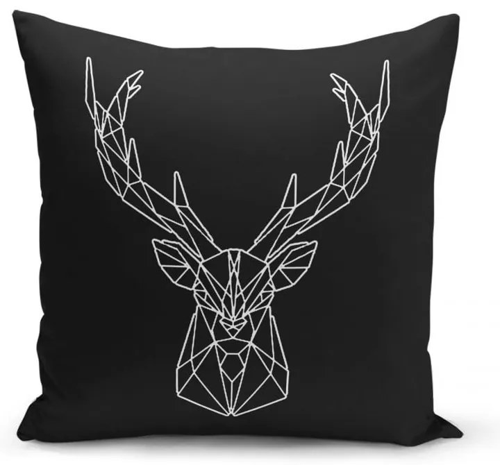 Zestaw 4 świątecznych poszewek na poduszki i bieżnika Minimalist Cushion Covers Reindeer and Stars