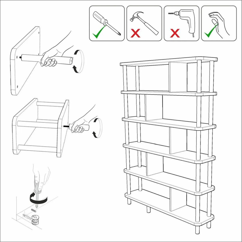 Biblioteczka Meta Black