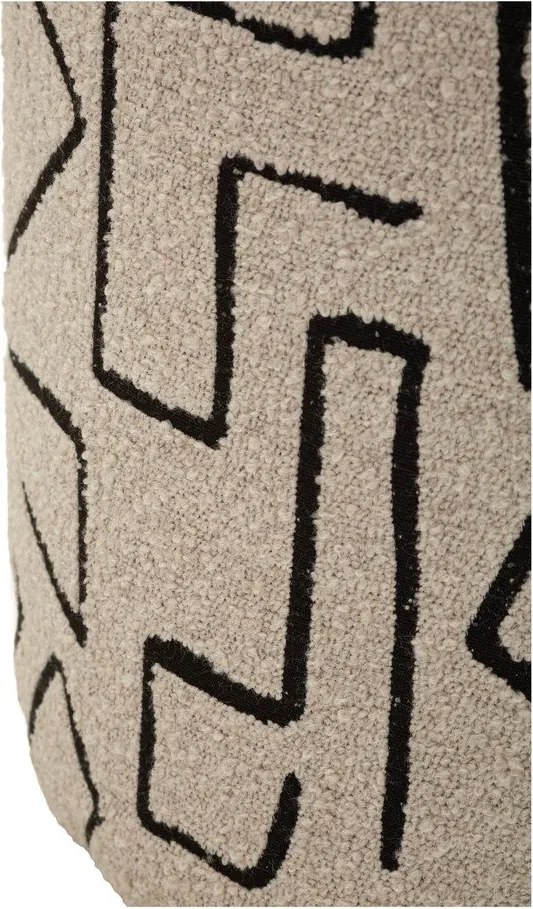 Beżowy puf z materiału bouclé Nairobi – Mauro Ferretti