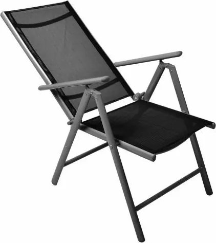 Zestaw mebli ogrodowych - krzesła i stół czarny