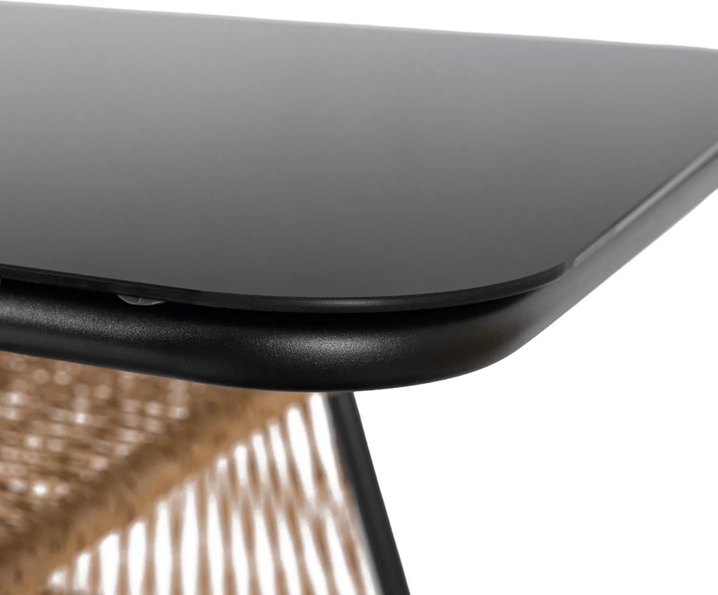 Zestaw mebli ogrodowych, balkonowych Bravio, rattanowy stolik i 2 krzesła