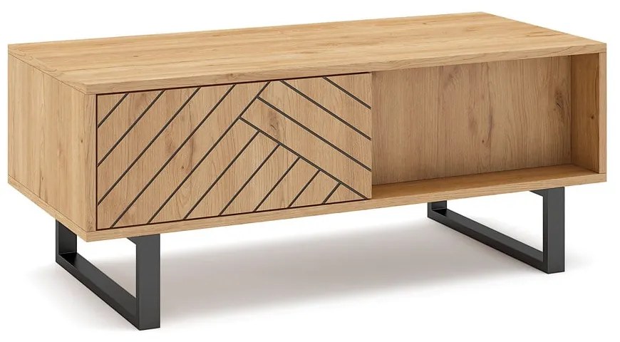 Stolik w dekorze dębu 55x110 cm Madona – Marckeric