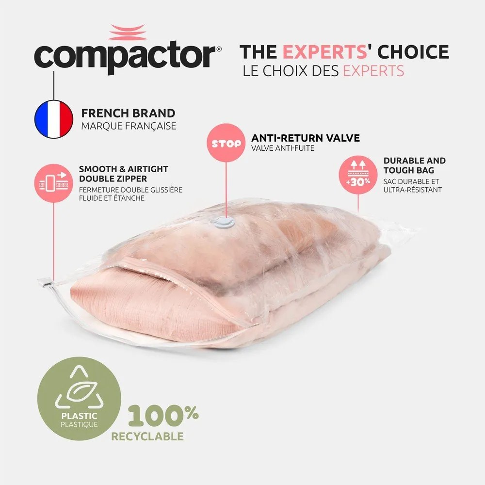 Worki próżniowe zestaw 2 szt. Premium Valve S – Compactor