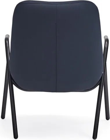 Ciemnoniebieski fotel Teulat Dins, wys. 90 cm