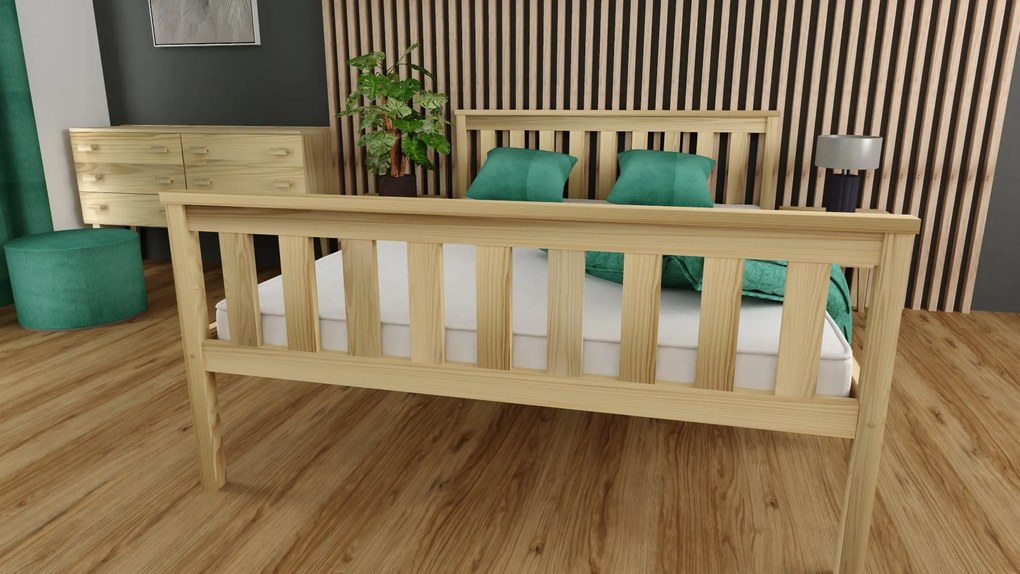 Łóżko KALEA 90 x 200 cm, sosna Stelaż: Ze stelażem listwowym rolowanym elastycznym, Materac: Materac Coco Maxi 20 cm