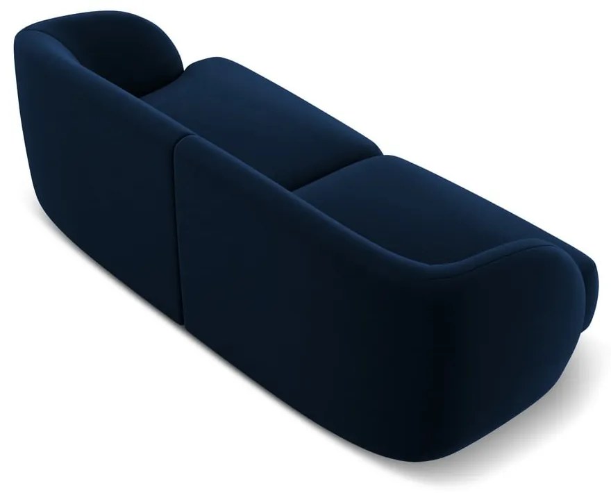 Niebieska aksamitna sofa 184 cm Miley − Micadoni Home