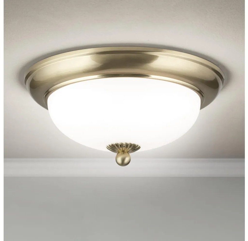 Orion - Oprawa sufitowa EMPIRA 2xE14/40W/230V śr. 26,5 cm mosiądz