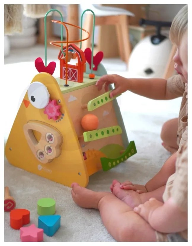 Classic world kostka montessori 10w1 szczęśliwa farma xxl