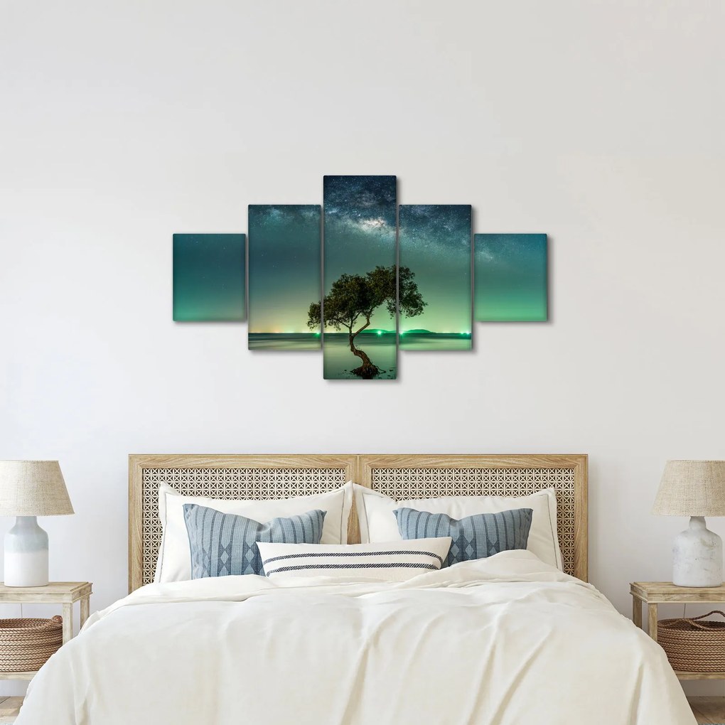 Obraz nocnego nieba (125x70 cm)