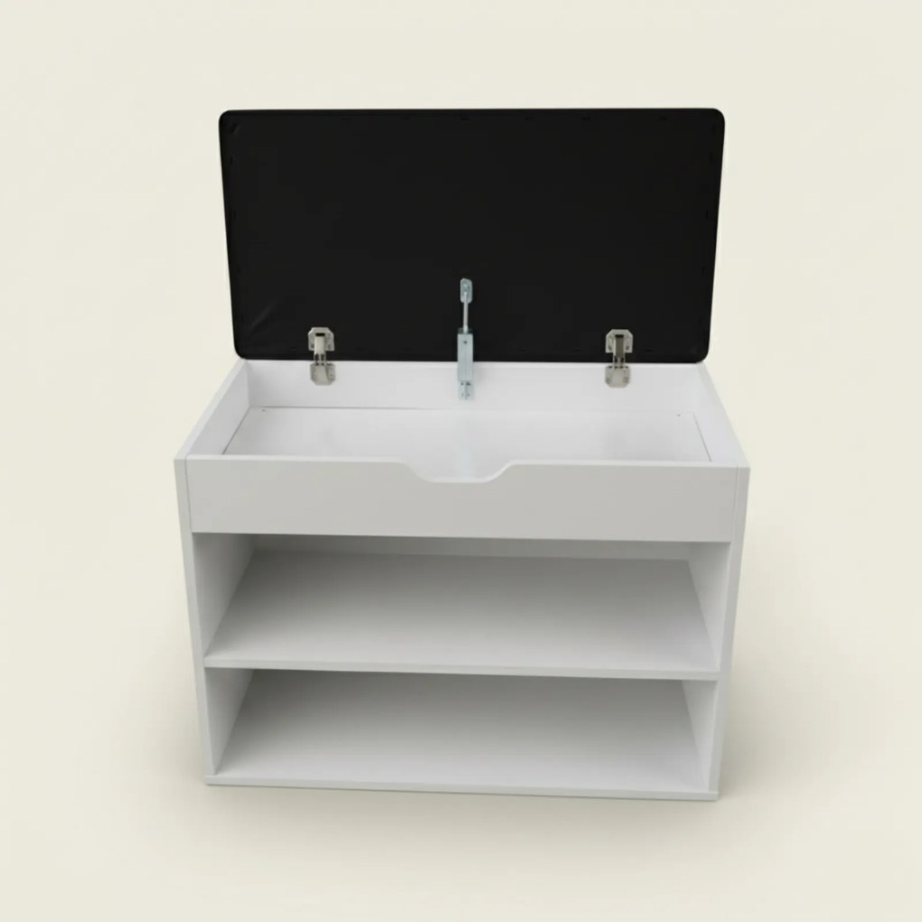 Szafka na buty z siedziskiem LEVA, 60 x 30 x 47 cm