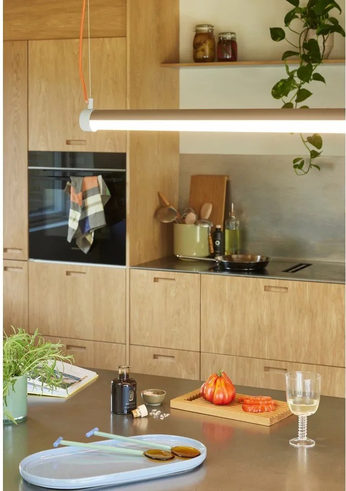 Szara lampa wisząca LED ze ściemniaczem Interplay – Hübsch