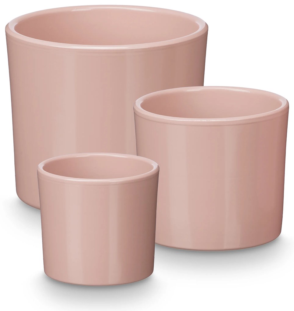 Doniczki ceramiczne, 3 sztuki, Ø 14, 17, 22 cm