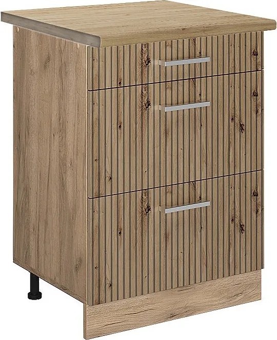 Szafka dolna do kuchni dąb rzemieślniczy 60x60x81.6 r-line