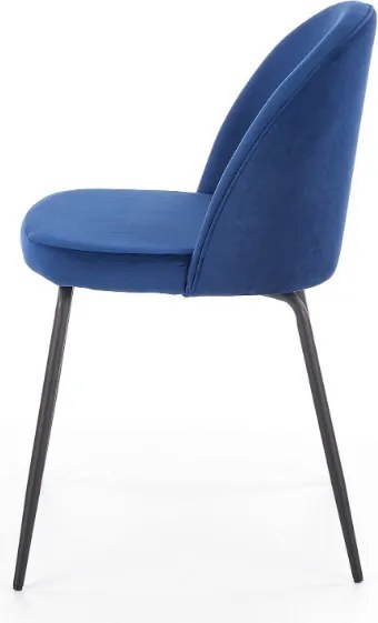 Tapicerowane krzesło do jadalni z niskim oparciem K314