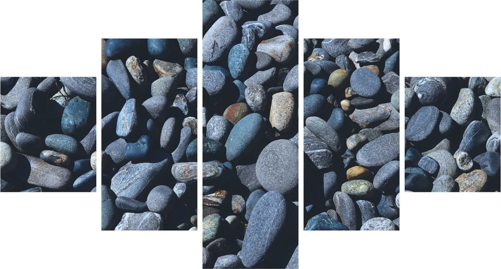 Obraz kamyków z plaży (125x70 cm)