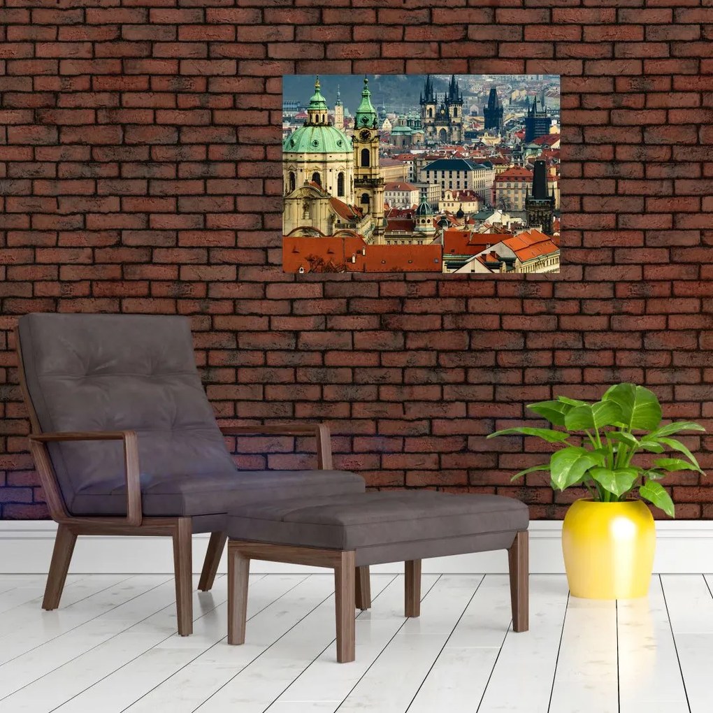 Obraz - Panorama Pragi (70x50 cm)