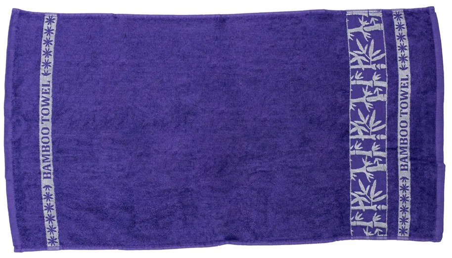 Ręcznik kąpielowy bambusowy BAMBOO 70x140 cm fioletowy, 70% bambus | 30% bawełna