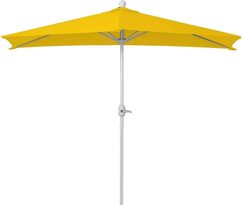 Parasol Lorca I półokrągły UV 50+,  270cm żółty bez stojaka
