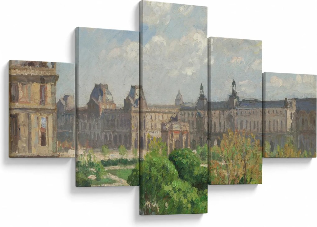 Obraz - Camille Pissarro, Place du Carrousel, Paris, reprodukcje (125x70 cm)