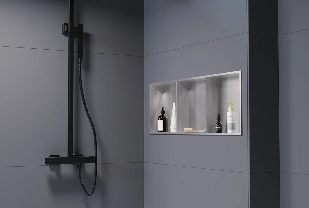 Półka wnękowa ścienna ze stali nierdzewnej NT309010X