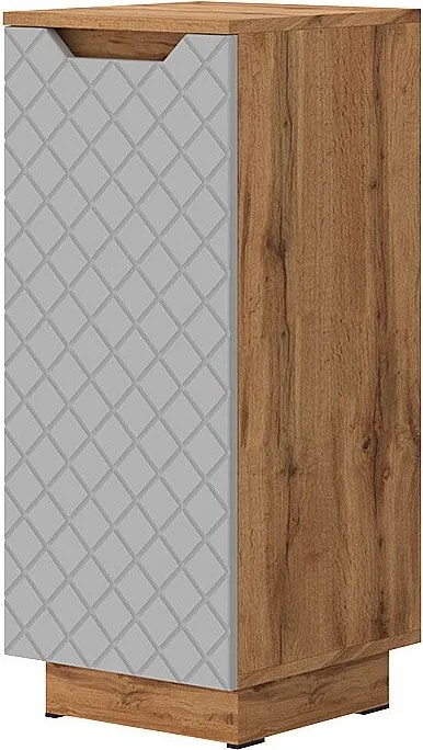 Szafka Midi dąb/szary ze strukturą płytek 33.4x35x81.9 lotta