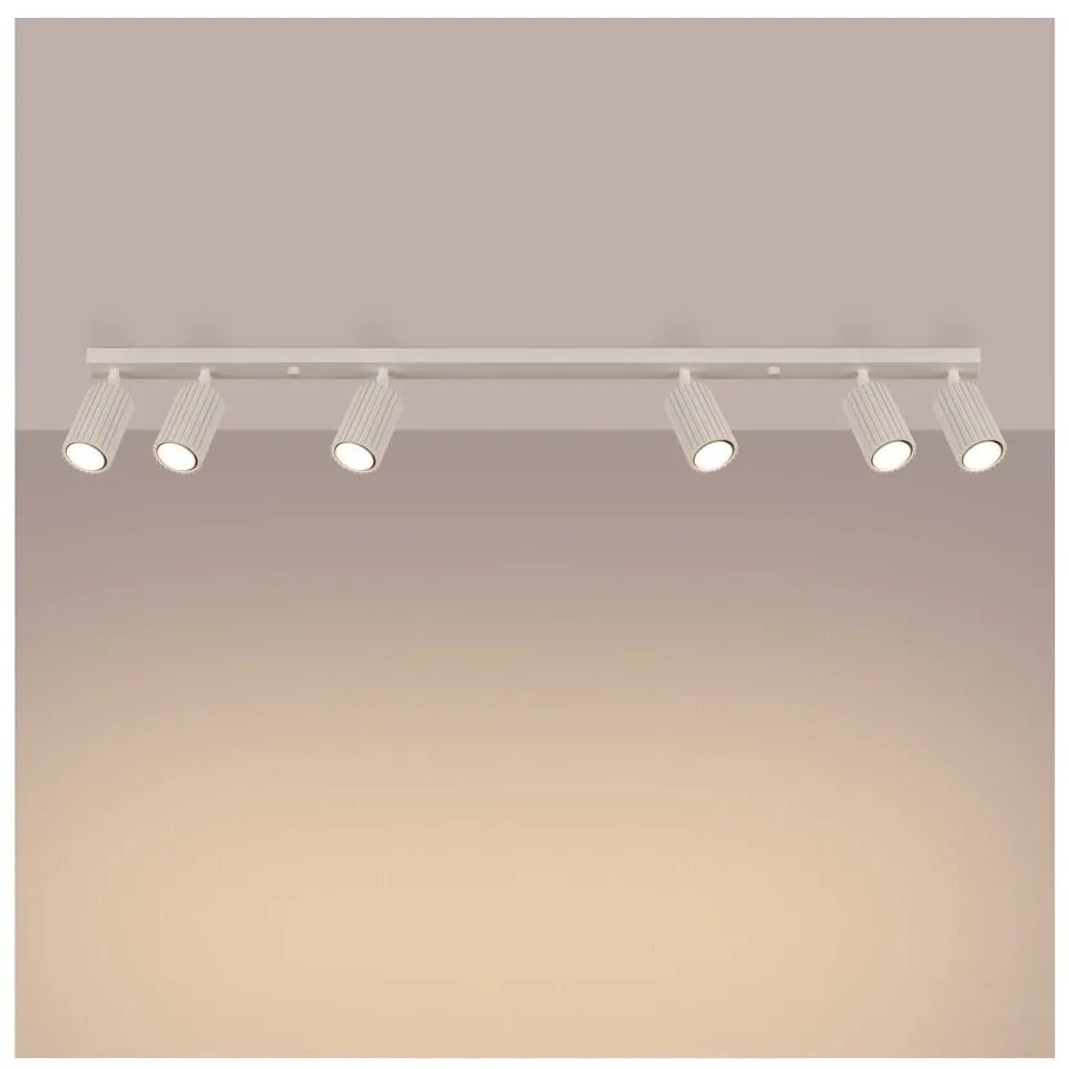 Kremowa lampa punktowa 6,5x117 cm Gleam – Sollux