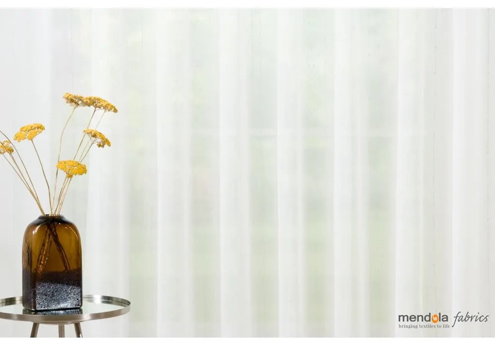 Beżowa firanka 400x260 cm Leah – Mendola Fabrics