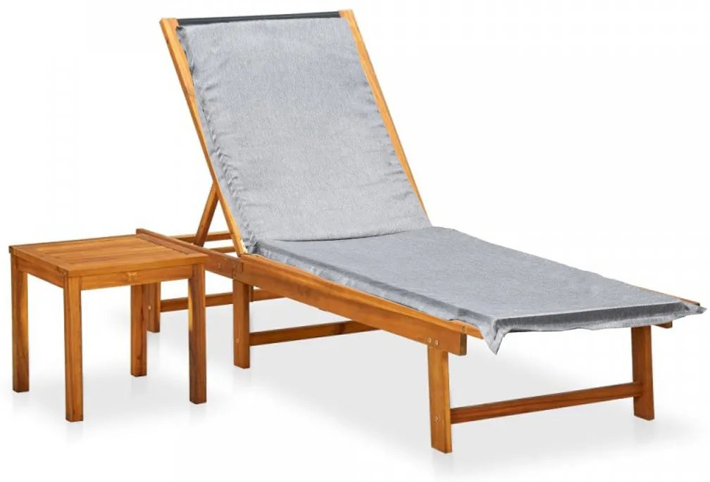 Materac na leżak SHINE szary