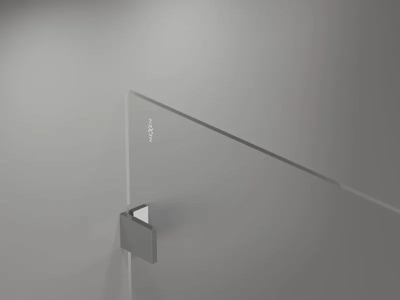 Mexen Lunar ścianka prysznicowa Walk-in lewa 150 x 200 cm, transparent 8 mm, chrom - 830-150-000-01-00-L