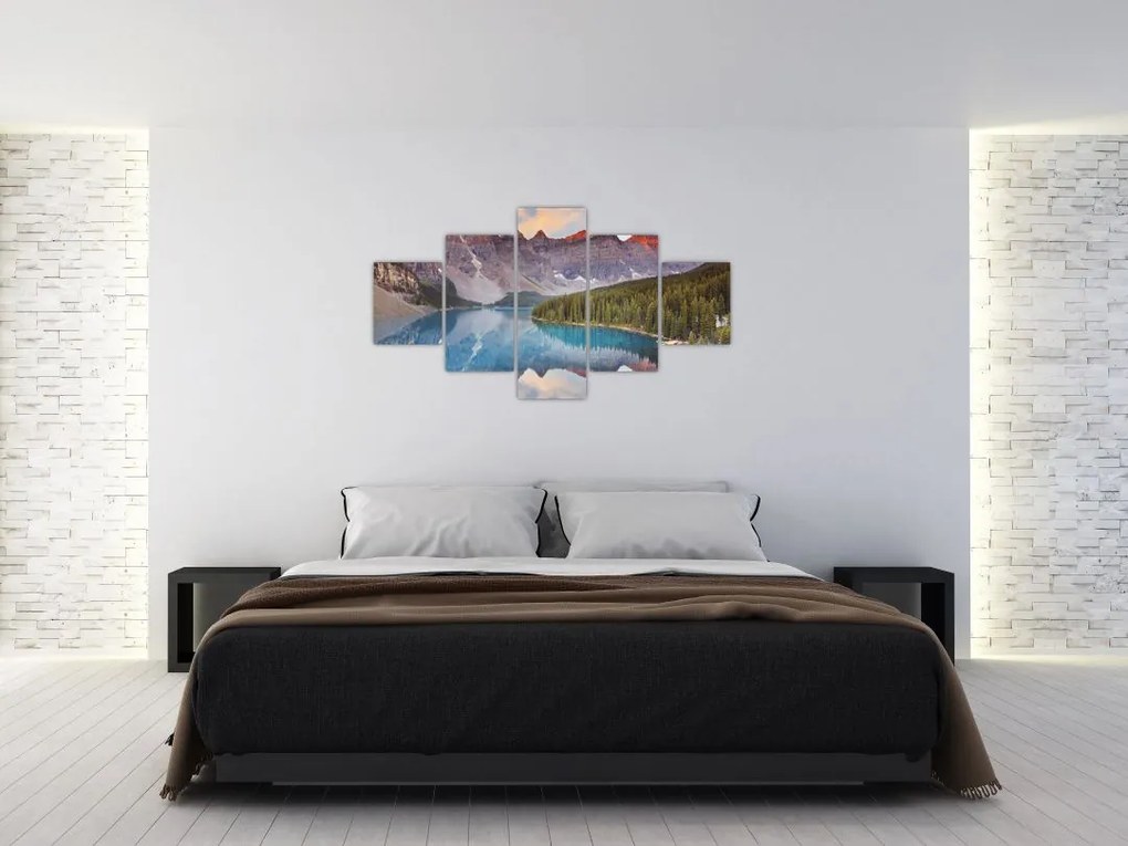 Obraz - Górski krajobraz Kanady (125x70 cm)