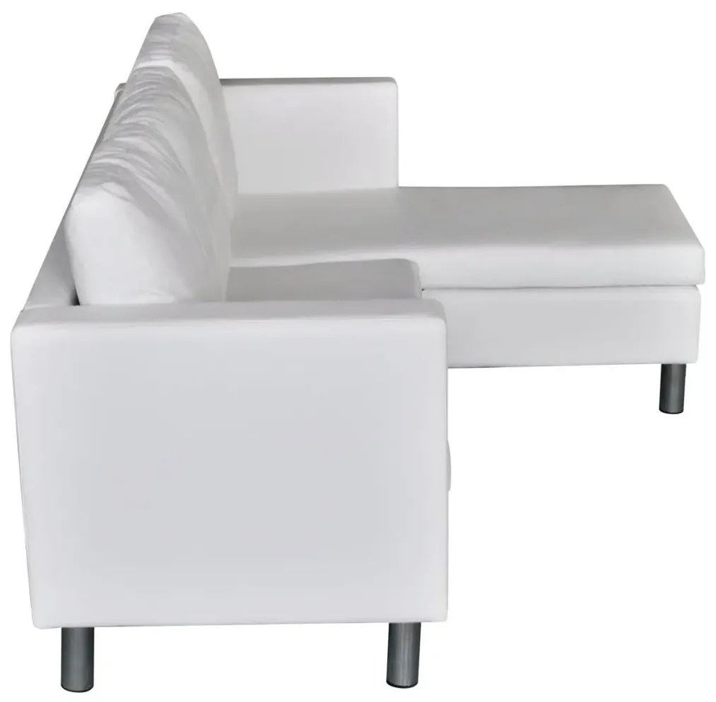 Biała elegancka sofa 3-osobowa – Senzo