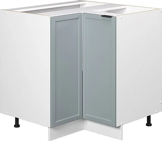 Szafka narożna jasnoniebiesko-szary 80.5x51.6x82 fame-line