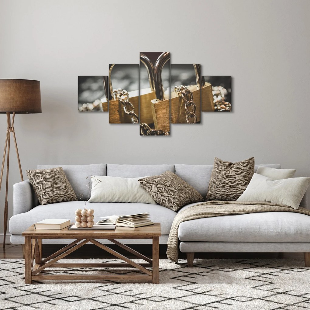 Obraz dwóch zamków (125x70 cm)