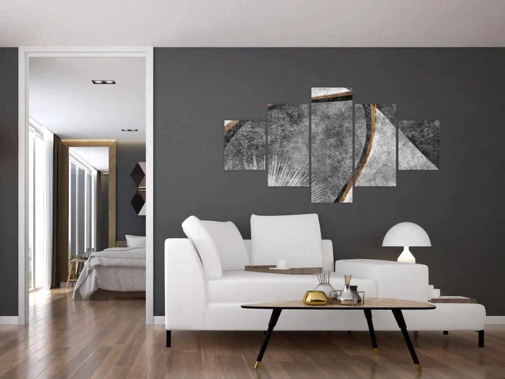 Obraz - Abstrakcja w betonie (125x70 cm)