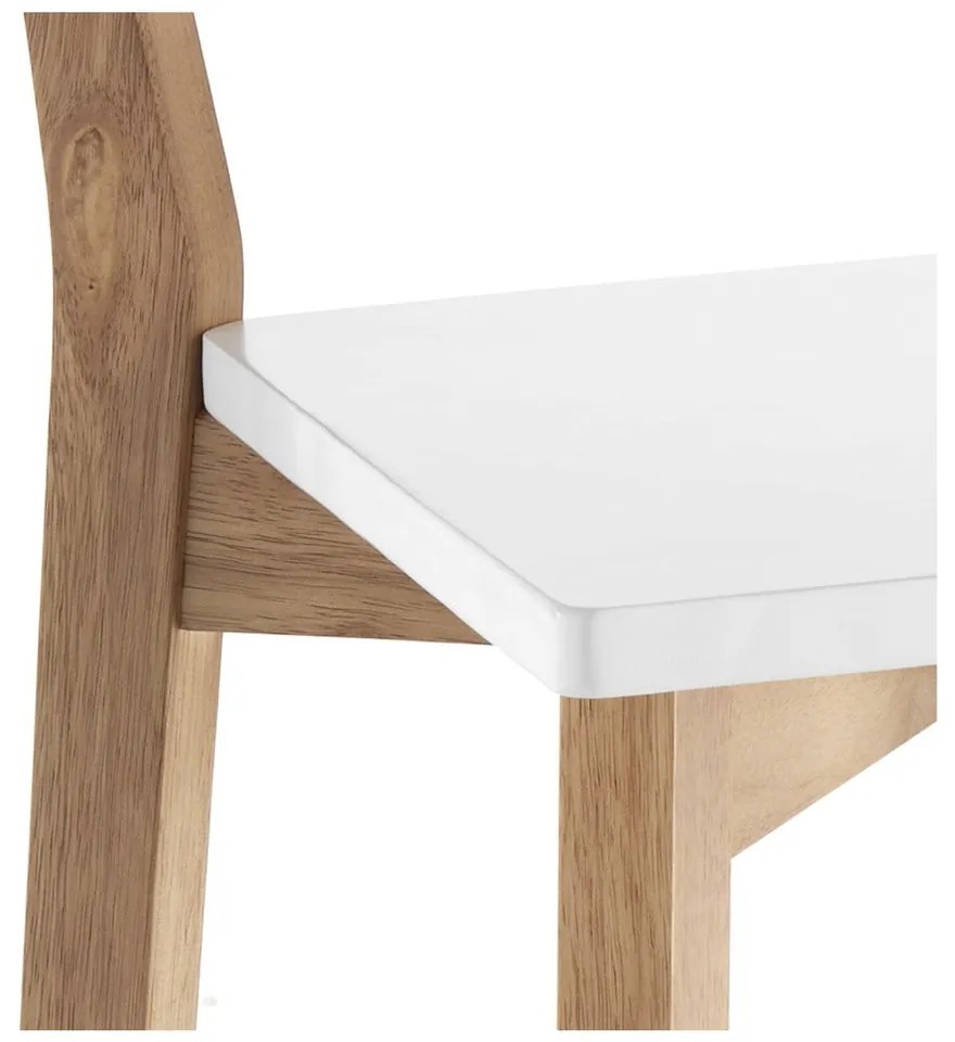 Białe/naturalne hokery zestaw 2 szt. 94 cm Kyra – Tomasucci