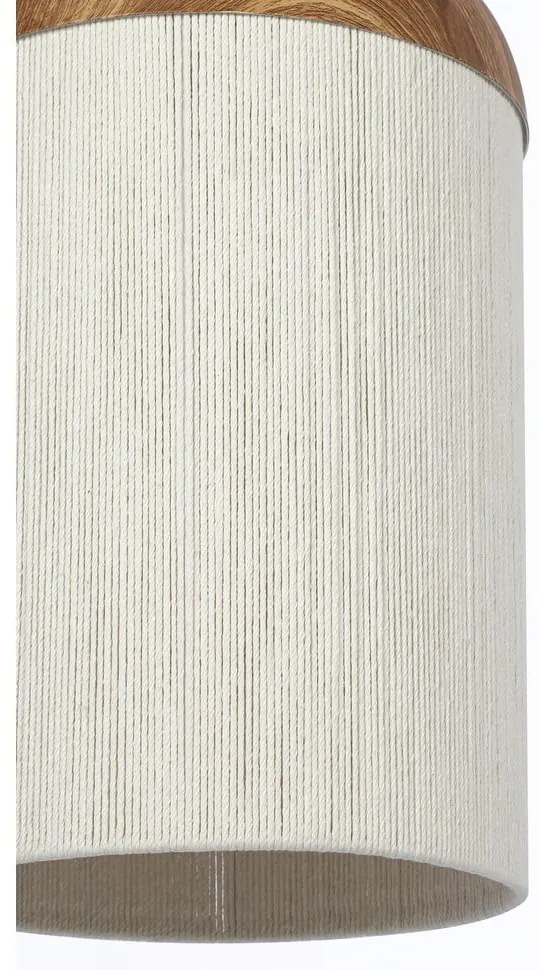 Lampa wisząca w naturalnym kolorze z tekstylnym kloszem ø 27,5 cm Dania – Light &amp; Living