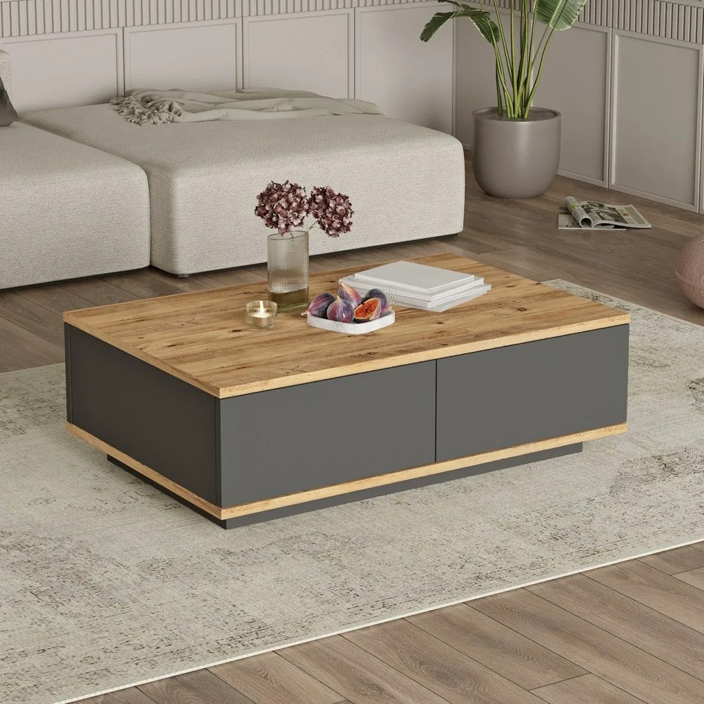 Stolik konferencyjny Frem Anthracite and AtlanticPine