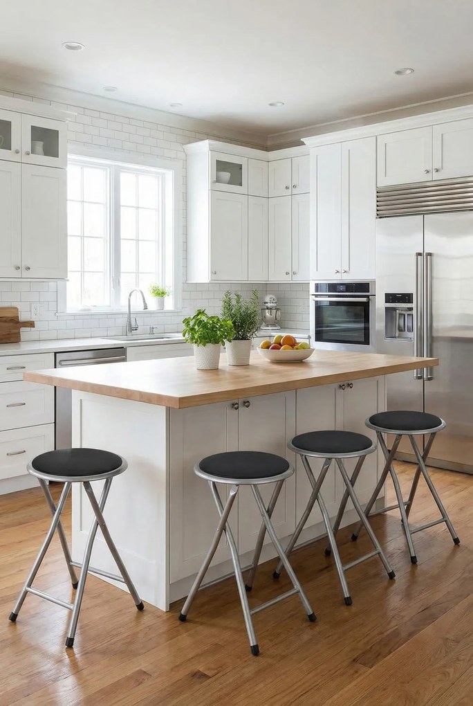 Zestaw czterech krzeseł barowych N1-N88