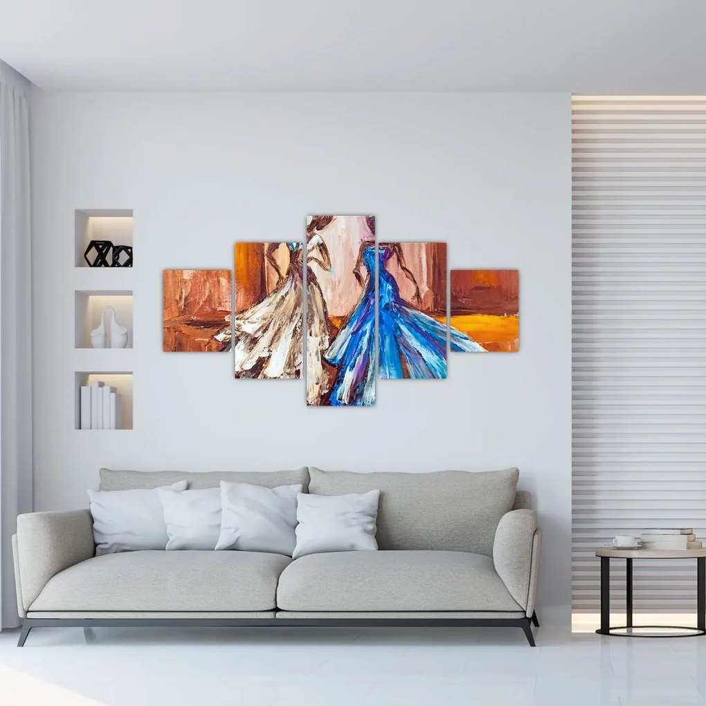 Obraz - tancerz, obraz olejny (125x70 cm)