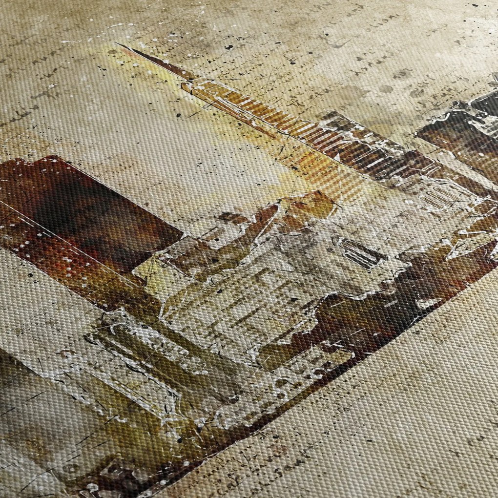 Obraz - Artystycznie ukształtowane miasto (125x70 cm)