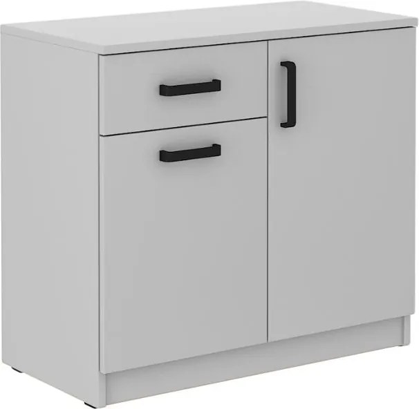 Komoda MALTESA - Szary / Front Szary / 2 drzwi / 80 cm