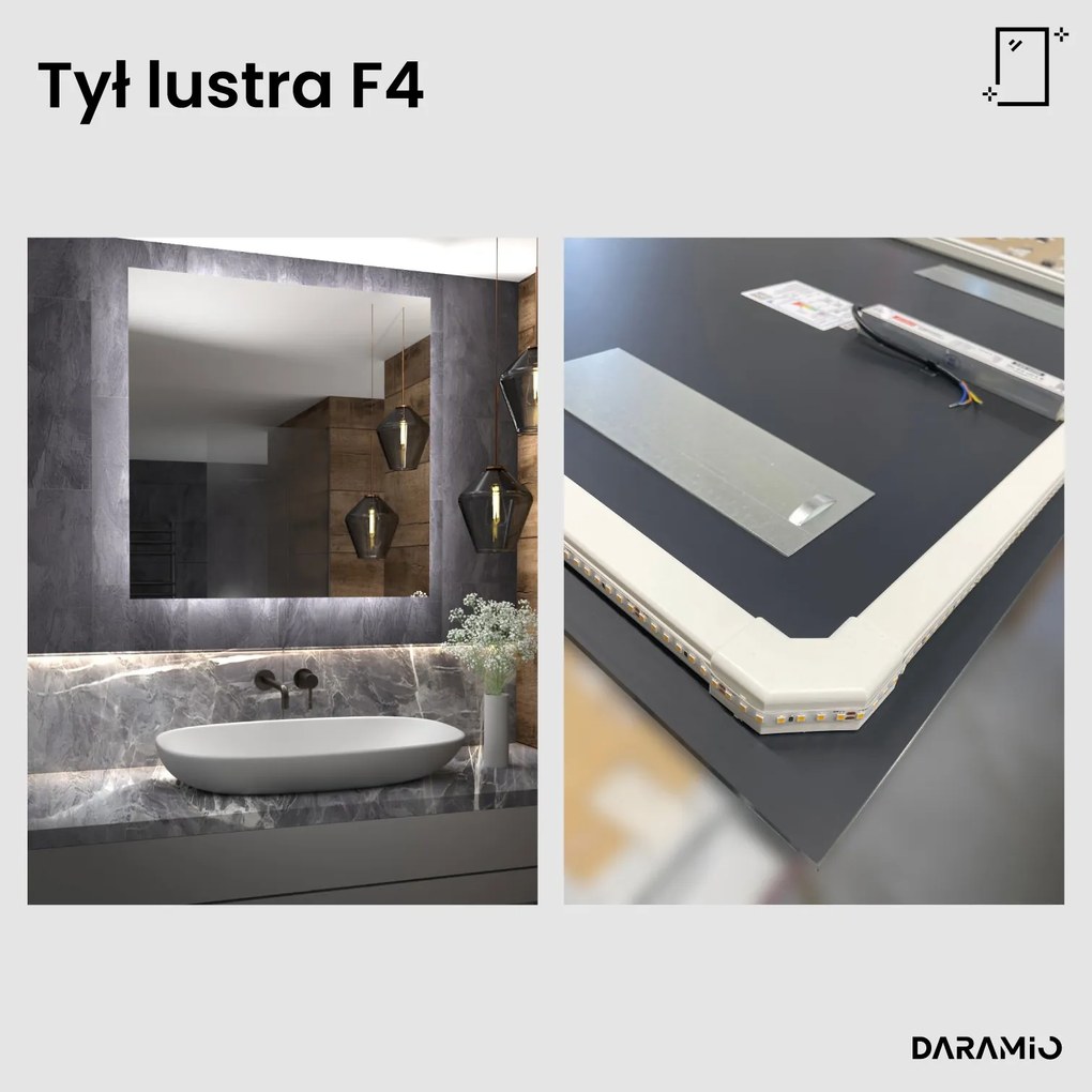 Lustro łazienkowe LED F4