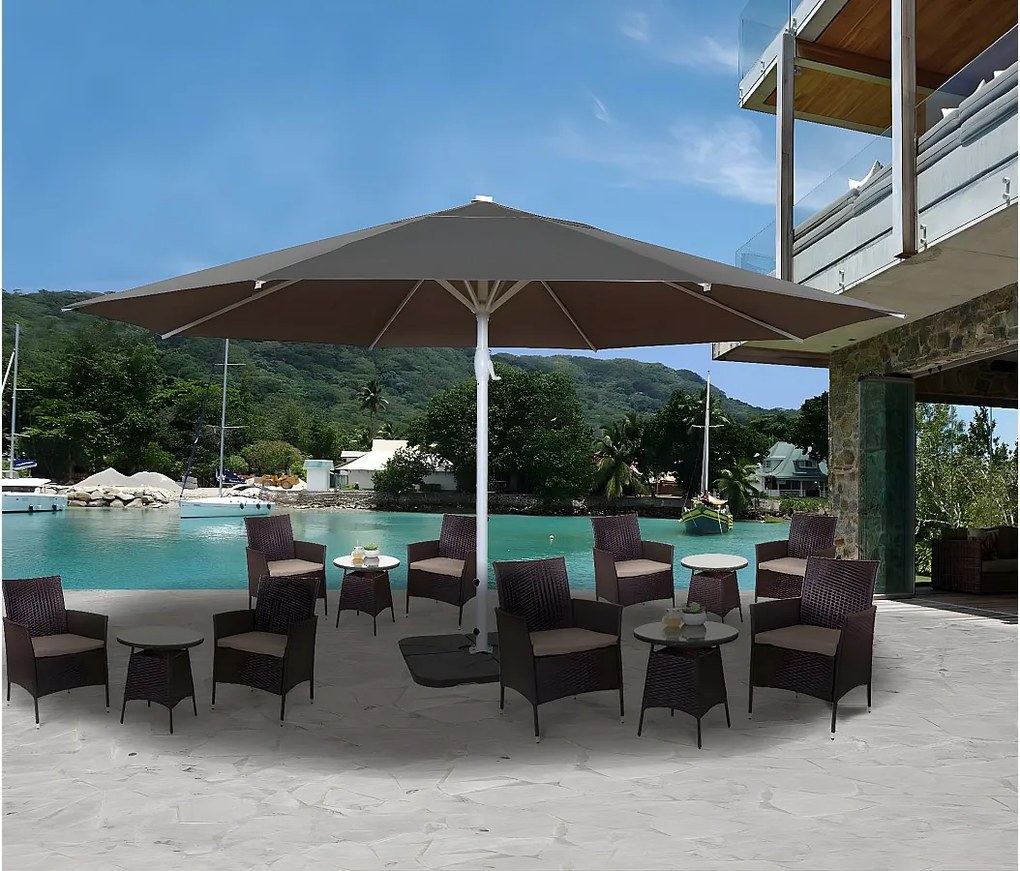 Parasol Carpi II,  antracyt ze stojakiem