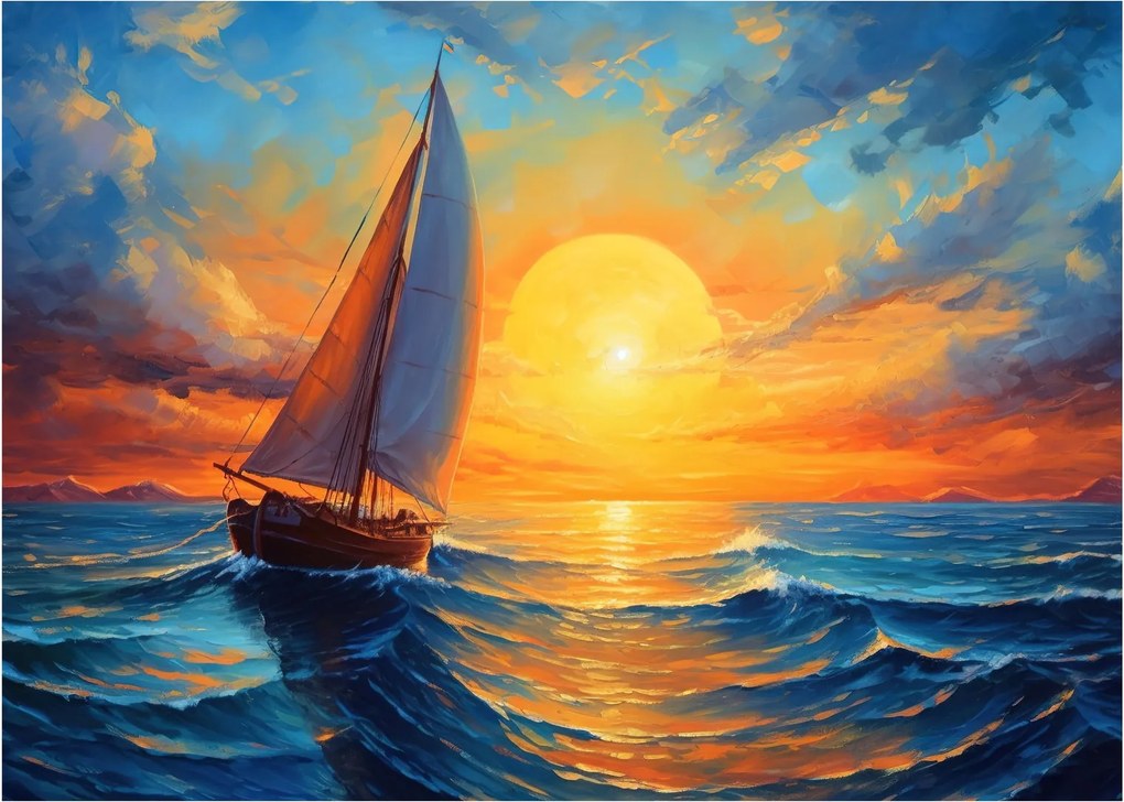 Obraz - Żaglówki (70x50 cm)
