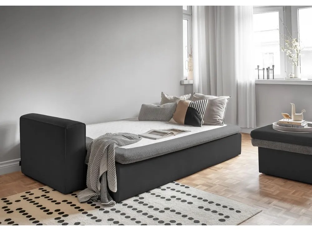 Ciemnoszara rozkładana sofa 237 cm Wilson – Miuform